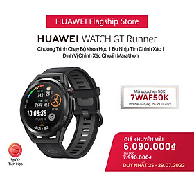 Mua Đồng Hồ HUAWEI WATCH GT Runner | Chạy Bộ Khoa Học | Nhịp Tim Chính Xác | Định Vị Chuẩn Marathon | Hàng Chính Hãng