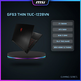 Mua MSI Laptop GF63 Thin 11UC-1228VN |CPU Intel i7-11800H|Card GTX 3050|Ram 8GB|Bộ nhớ 512GB SSD|Màn hình 15.6  FHD 144Hz  Hàng chính hãng 