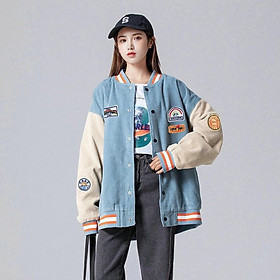 Áo Bomber Áo khoác nhung tăm UNISEX cúc bấm nam nữ LANA FASHION 99