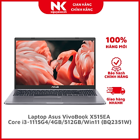 Mua Laptop Asus VivoBook X515EA i3-1115G4/4GB/512GB/Win11 (BQ2351W) - Hàng Chính Hãng