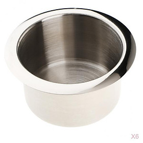 6 Stainless Steel Cup Drink Holder for Marine Car Truck Camper RV