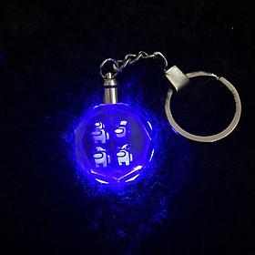 Móc khóa pha lê phát sáng AMONG US game