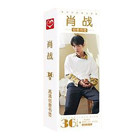 Bookmark Tiêu Chiến hộp ảnh tập ảnh đánh dấu sách kẹp sách tiện lợi 36 tấm dụng cụ học tập tặng ảnh thiết kế vcone
