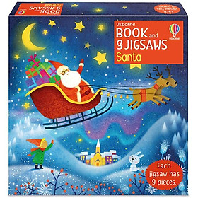 Book And 3 Jigsaws: Santa