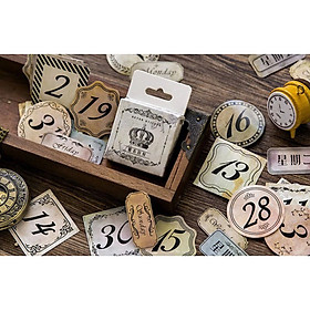 Hộp 45 Miếng Dán Sticker Trang Trí Calendar