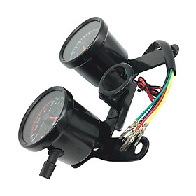 Motorcycle  Gauge Motorbike Instrument,12V Indicator Light Display ,Easily Install ,Accessory for High Performance ,Replacement