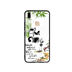 Ốp Lưng Kính Cường Lực cho điện thoại Vivo V9 - Cha Mẹ