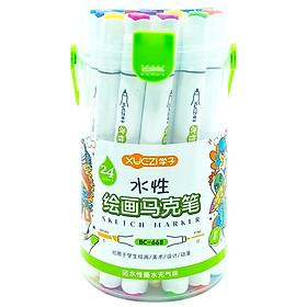 Hộp Viết Vẽ TK Marker 24 Màu Xuczi BC668-24 (H/24)