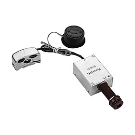 VERTECHnk UK-2P Ukulele Piezo Pickup Transducer with 6.35mm Endpin Jack Volume Low High Sound Controls