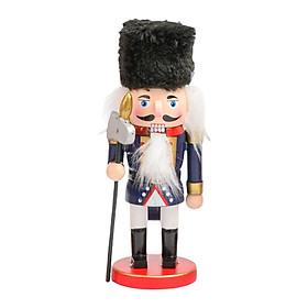 2Pcs Nutcracker Soldier Standing Classic Puppet Doll for Decorative