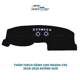 Thảm Taplo dành cho xe Mazda CX5 2018 đến 2021 chất liệu Nhung, da Carbon, da vân gỗ