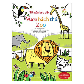 Download sách Tô Màu Bóc Dán - Vườn Bách Thú - Zoo
