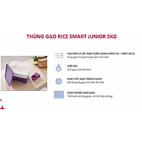 Mua Thùng Gạo Tupperware Rice Smart Junior 5kg - Hàng Chính Hãng