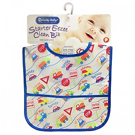Yếm nhựa có túi Eezee Clean Bib W/Flip Crumb Pocket Lucky Baby