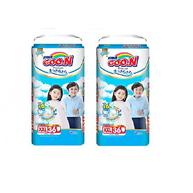 Combo 2 gói tã quần Goo.n Premium XXL36 (15-25kg)