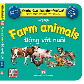 Hình ảnh Sách - Baby'S First Picture Dictionary - Từ Điển Bằng Hình Đầu Tiên Của Bé - Động vật Nuôi - Farm AniMals (Bìa Cứng)