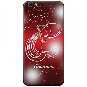 Ốp lưng dành cho OPPO A83 mẫu Cung hoàng đạo Aquarius (đỏ)