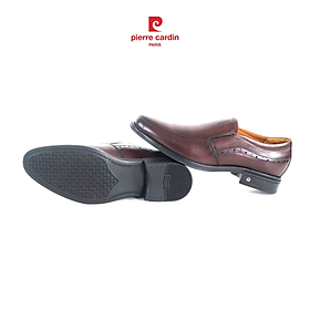 Giày lười nam không dây Pierre Cardin PCMFWL 354, thiết kế đơn giản, chất liệu da bò
