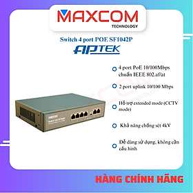 Mua Switch APTEK SF1042P 4 port POE unmanaged - Hàng chính hãng