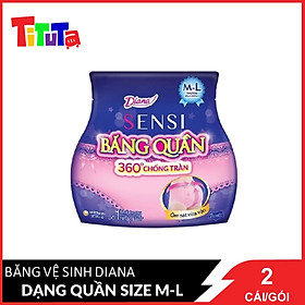 Băng đêm dạng quần Diana Size M-L 2 chiếc/gói