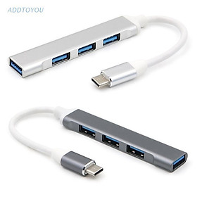 Đầu chuyển đổi đa năng USB C HUB Type C sang 3X USB 2.0 + USB 3.0 4 cho Laptop máy tính điện thoại