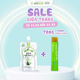 NƯỚC NHA ĐAM SÂM HỮU CƠ NGUYÊN CHẤT 100% GÓI 100ML HỖ TRỢ TIÊU HÓA