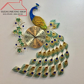 Mua Đồng Hồ Treo Tường Trang Trí Chim Công Đậu Cành Mai TP-011