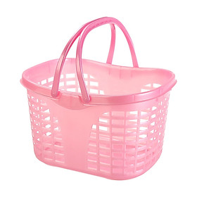 Storage Baskets with Handle Shopping Basket Cosmetics Handheld Storage Basket Shower Storage Basket for Pantry Craft Room Shed Bathroom