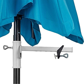 Parasol Holder Umbrella Clamp Mounting Bracket for Pool Deck Railing Yard