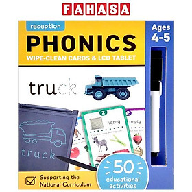 Ảnh bìa Reception Wipe Clean Cards & LCD Tablet: Phonics