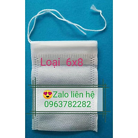 Mua 100 TÚI LỌC TRÀ CÓ DÂY KÍCH THƯỚC 6X8 CM
