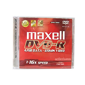 Đĩa DVD Trắng Maxell 4.7GB (Đĩa Kèm Hộp Mika)- Hàng Nhập Khẩu