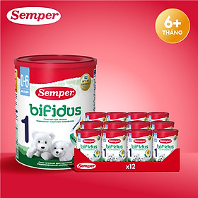 Thùng 12 hộp Sữa bột công thức Semper Bifidus số 1 400g hộp