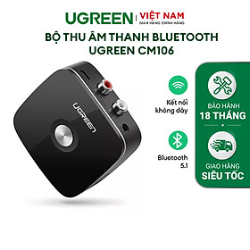 Bộ Thu Bluetooth 5.0 Cho Loa. Amly Hỗ Trợ Cổng 3.5mm + Rca Ugreen 40759 - Hàng Chính Hãng