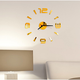 Đồng hồ treo tường 3D tự lắp ráp 4 số DH90