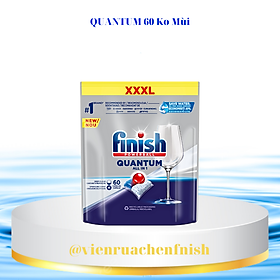 Túi 60 viên rửa chén Finish Quantum Dishwasher Tablets Lemon - hương chanh haoimart 01