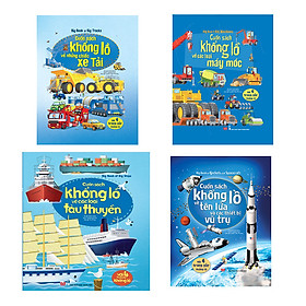 Big Book - Cuốn Sách Khổng Lồ Về Các Loại Máy Móc + Tàu Thuyền + Những Chiếc Xe Tải + Tên Lửa Và Các Thiết Bị Vũ Trụ (4 Cuốn)