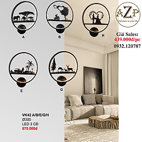 AZP - ĐÈN ỐP VÁCH / ĐÈN TRANG TRÍ / ĐÈN TREO TƯỜNG PHÒNG KHÁCH, PHÒNG NGỦ, NHÀ HÀNG, KHÁCH SẠN AZP-VK42 phong cách đương đại, hàng nhập khẩu AZP