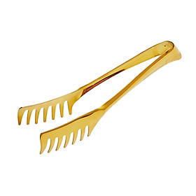 Kẹp gắp Mì Ý Stainless Steel Mirror PVD Gold 21cm Sambonet Hàng chính hãng