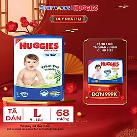Tã dán Huggies Skincare Super Jumbo L68