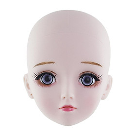 Doll Head Face Mold Faceplate Ball Jointed Dolls 1/3 BJD Body Parts DIY Makeup