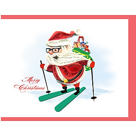 Thiệp Nghệ Thuật Giấy Xoắn - Hành Trình Tuyết Trắng - Journey Through the Snow - Christmas - Việt Net - 6.5x8.5