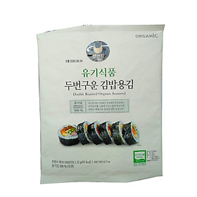 Rong biển cuốn sushi nori hữu cơ Hàn Quốc 22g