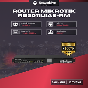 Router Mikrotik RB2011UiAS-RM Hàng Chính Hãng