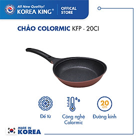 Hình ảnh Chảo cạn Colormic Korea King KFP-20CI (size 20cm) - Hàng chính hãng