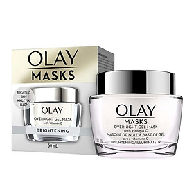 Mặt nạ ngủ Olay Mask dưỡng sáng da Olay Overnight Gel Mask Brightening 50ml