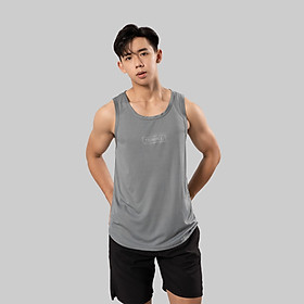 Áo Ba Lỗ Tank Top Thể Thao Nam TSIMPLE Ver.02 Nhiều màu - Xám Trắng - 3XL