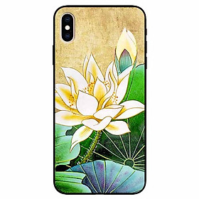 Ốp lưng dành cho Iphone X / Xs mẫu Hoa Sen Vàng