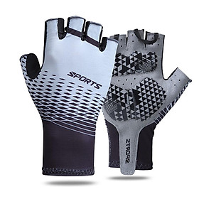 Kapvoe Găng tay đua xe đạp thể thao mới MTB Đường unisex xe đạp nửa ngón tay đi xe đạp găng tay thoáng khí thiết bị xe đạp chống trượt Color: 02 Size: XXL