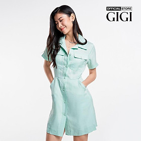 GIGI - Đầm sơ mi mini tay ngắn phối túi trẻ trung G2107D231182